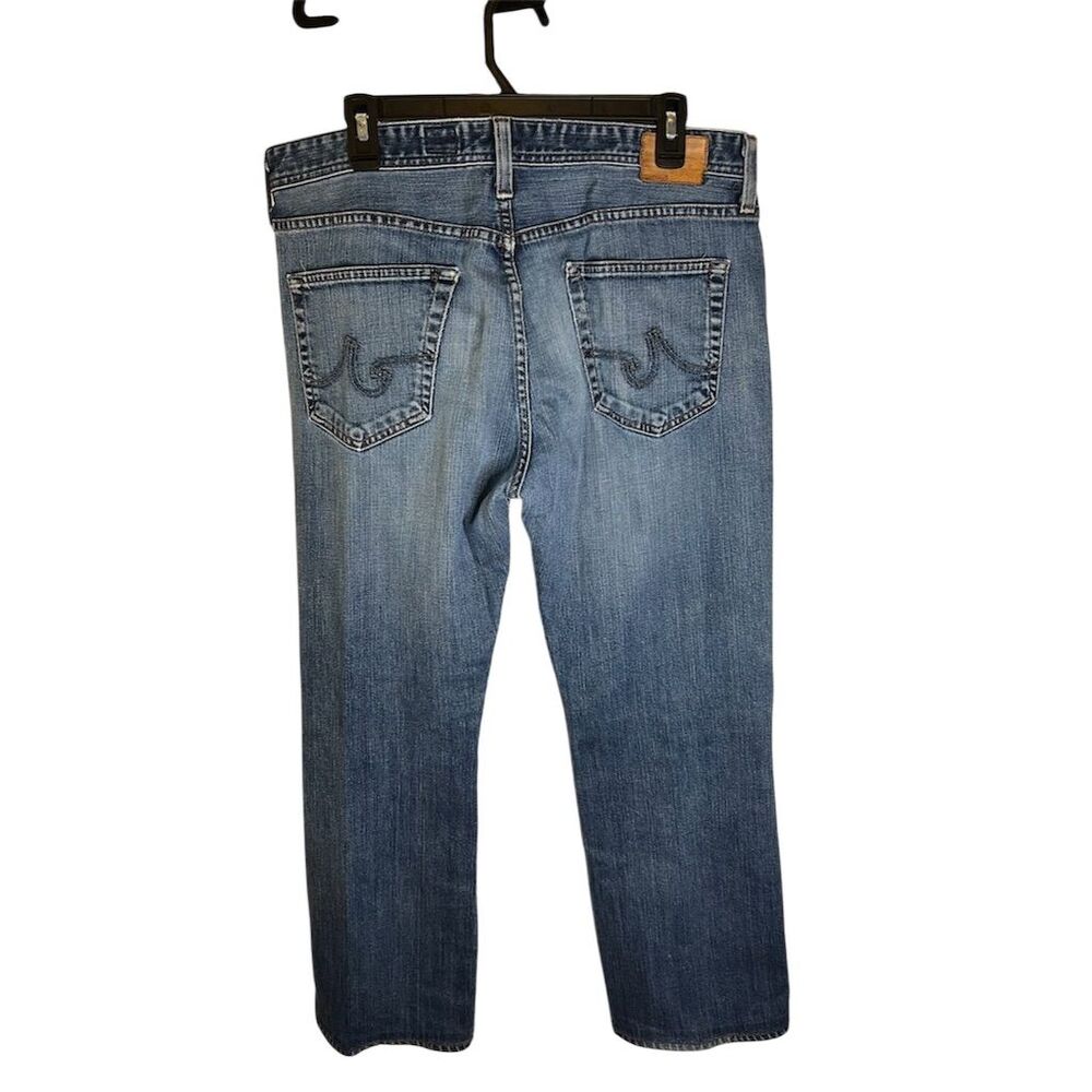 AG Adriano Goldschmied Men's Blue Straight Leg Jeans Size 36x32 - Picture 2 of 11